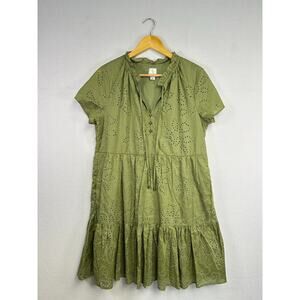 joie green eyelet dress Sweet Harmony Green Eyelet Midi Dress, Small - The Mint Julep Boutique